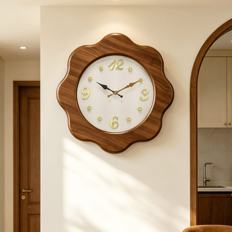 Home Gym Gold - Relojes de pared retro para cocina,