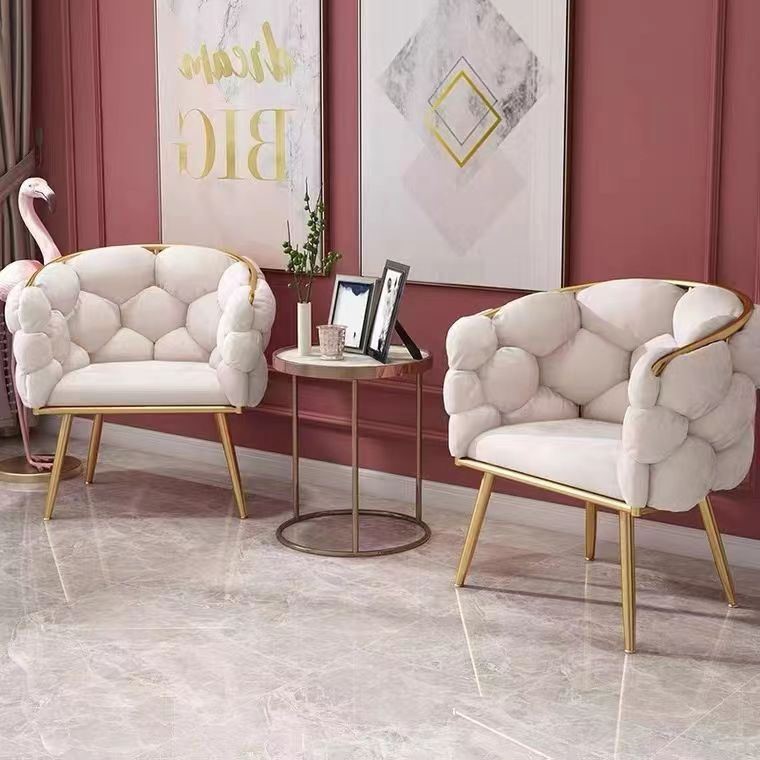 Home Gym Gold - Sillón de Salón Dorado de Lujo