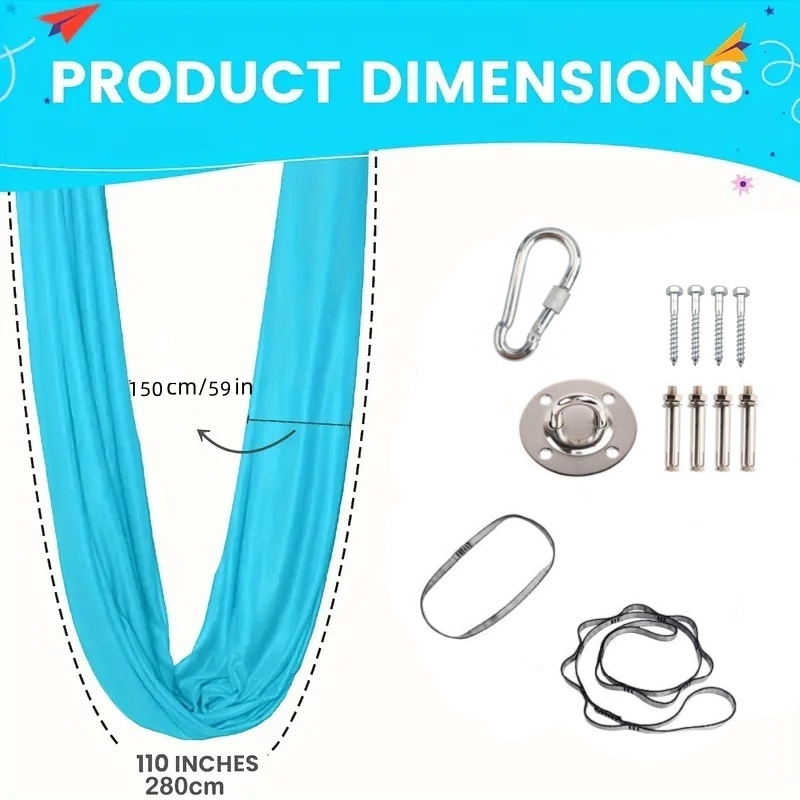 Hamaca Elástica de 1.5*2.8m pa - Yoga Trapeze Swing reseña y precio