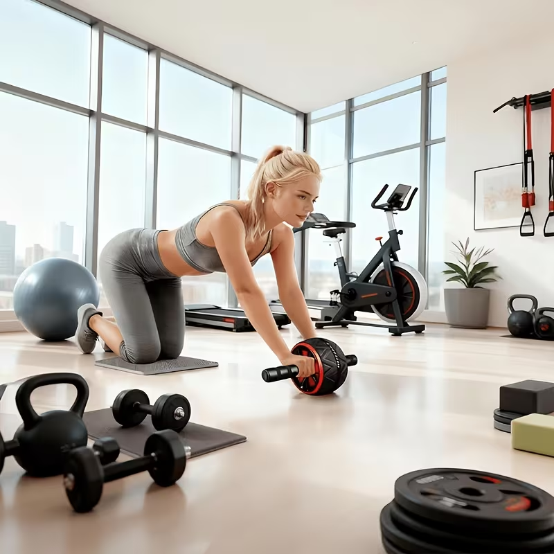 Rueda Abdominal y Tapete para  - Home Gym Weight Bench reseña y precio