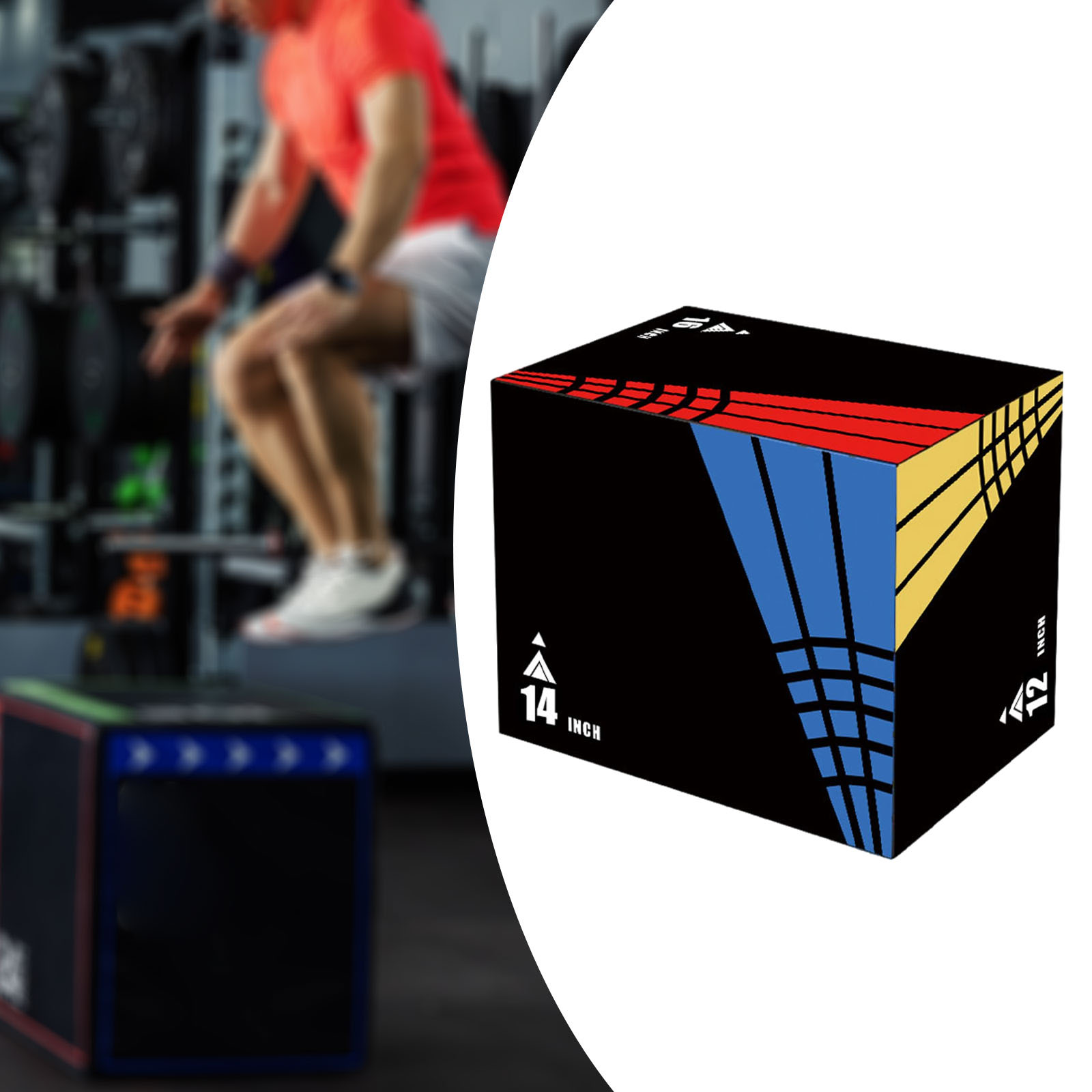 Caja de salto 3 en 1, caja fot - Home Gym Equipment Set reseña y precio