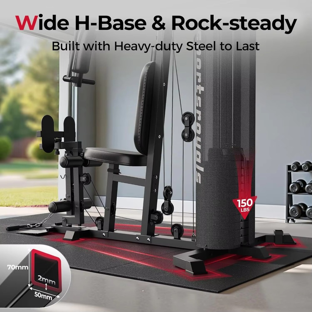 Gimnasio Multifuncional para e - Home Gym Cable Machine With Weight Stack reseña y precio