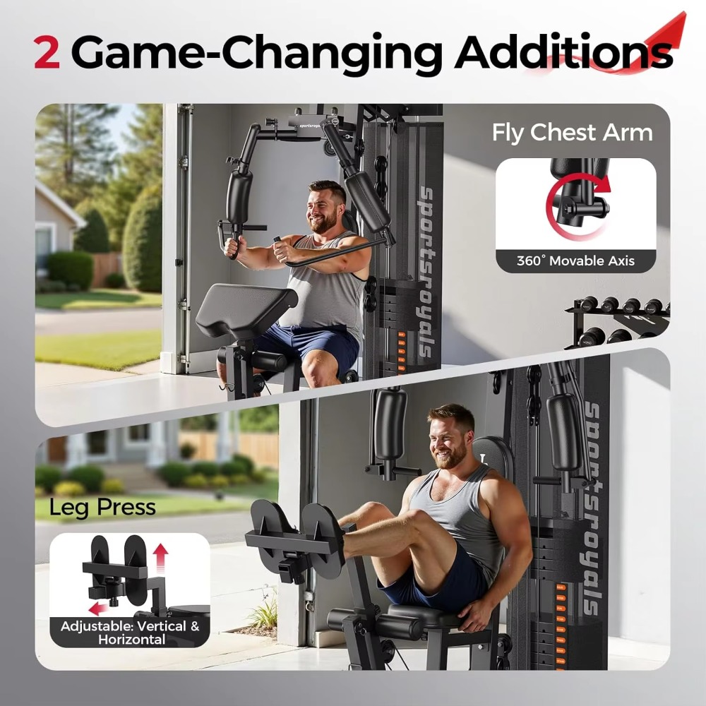 Gimnasio Multifuncional para e - Home Gym Cable Machine With Weight Stack reseña y precio