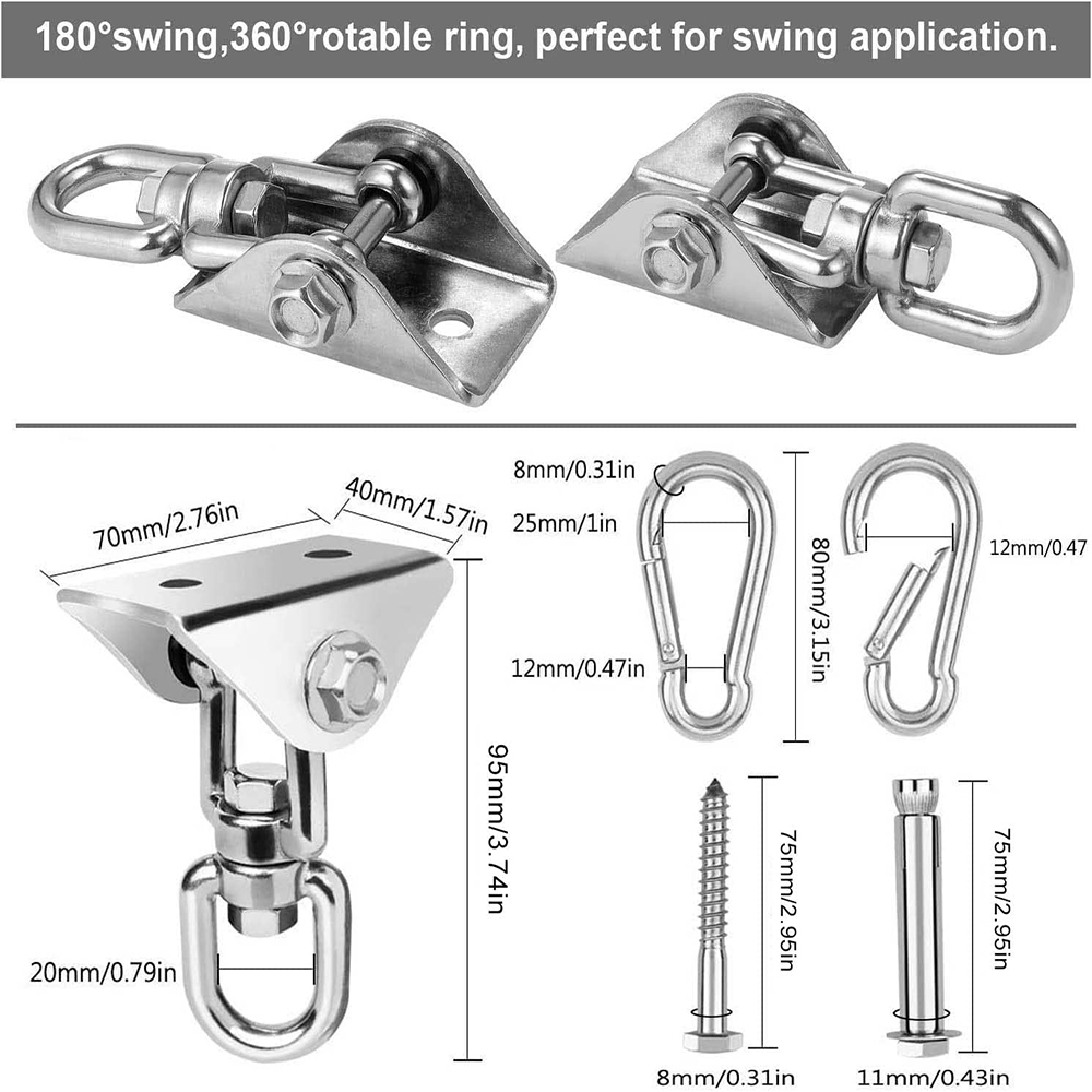 Ganchos para perchas oscilante - Yoga Trapeze Swing reseña y precio