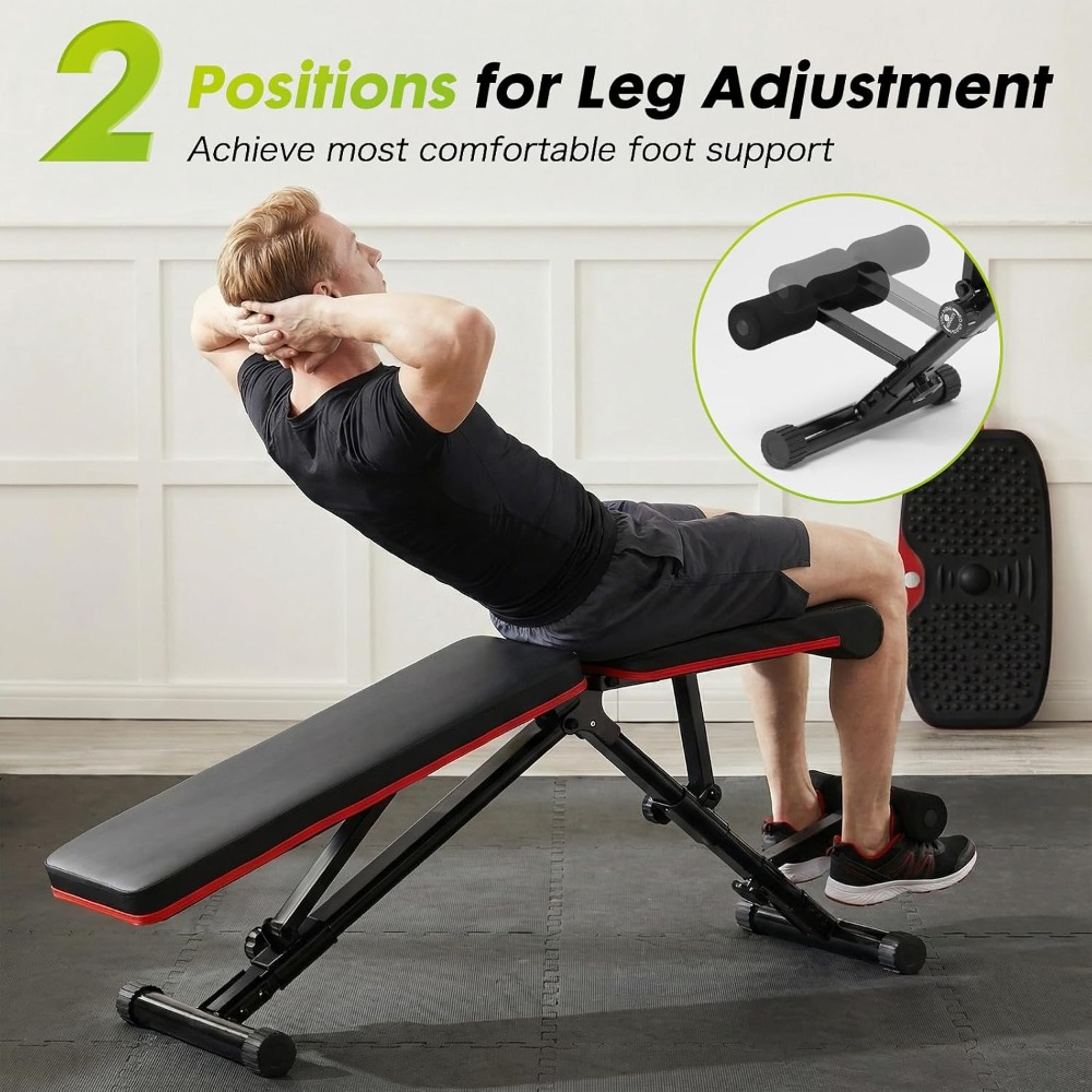 Banco de pesas ajustable para  - Home Gym Weight Bench reseña y precio