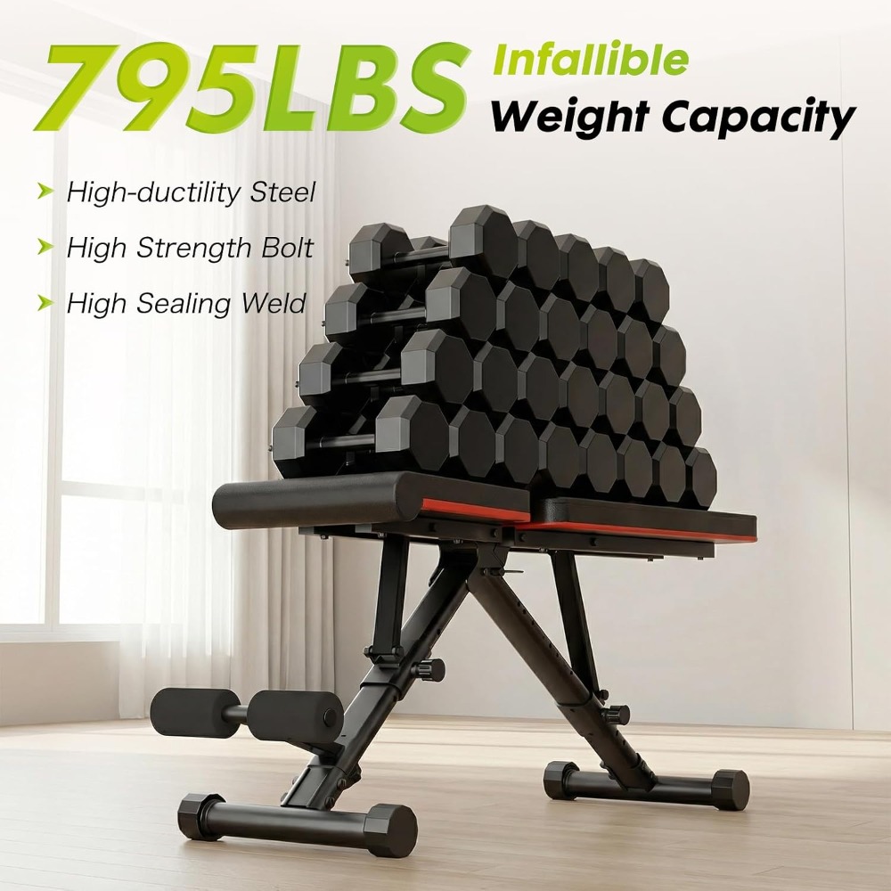 Banco de pesas ajustable para  - Home Gym Weight Bench reseña y precio