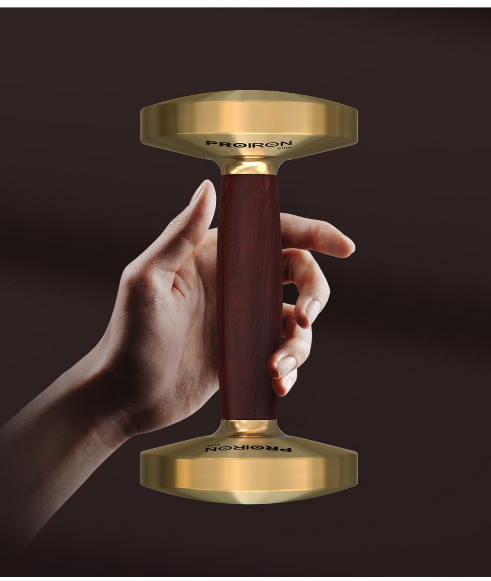 Mancuernas de nogal de latón d - Home Gym Gold reseña y precio