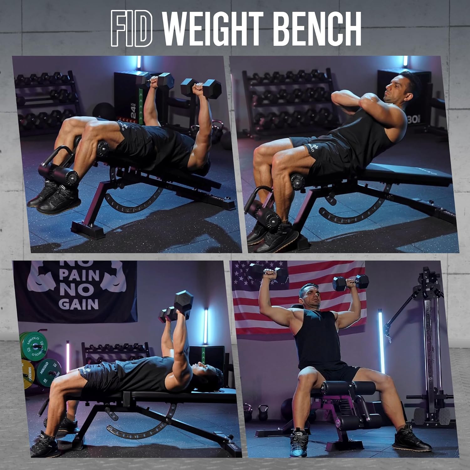 Banco de Pesas para Gimnasio e - Home Gym Weight Bench reseña y precio