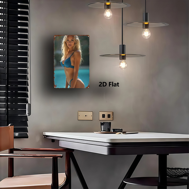 Letrero de metal de bikini dor - Home Gym Gold reseña y precio