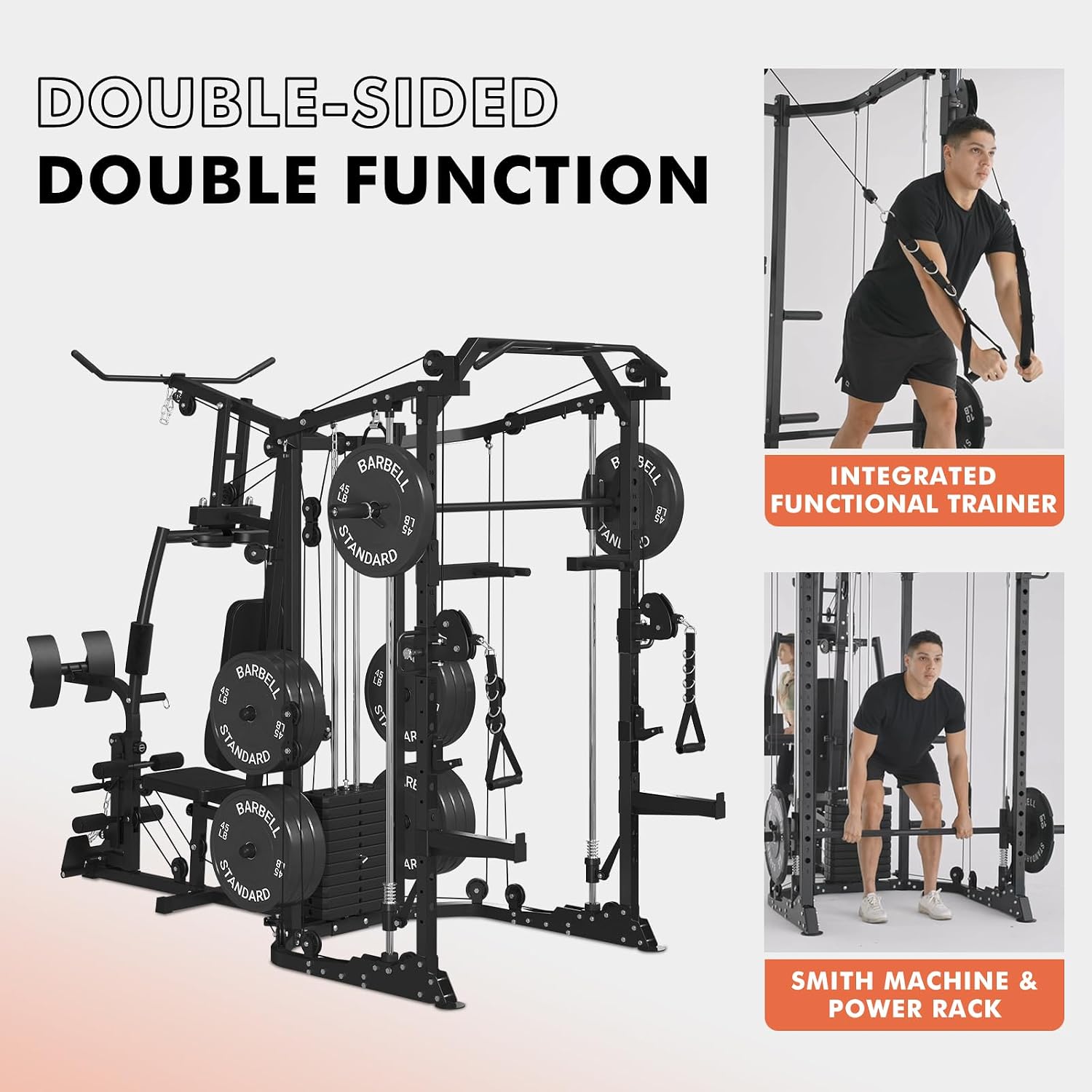 Máquina SmithΔ de Doble Estaci - Home Gym Cable Machine With Weight Stack reseña y precio