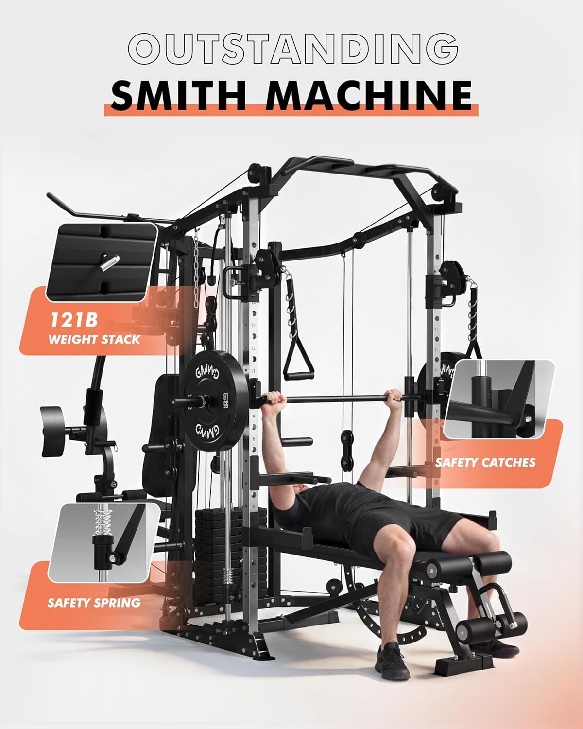 Máquina SmithΔ de Doble Estaci - Home Gym Cable Machine With Weight Stack reseña y precio