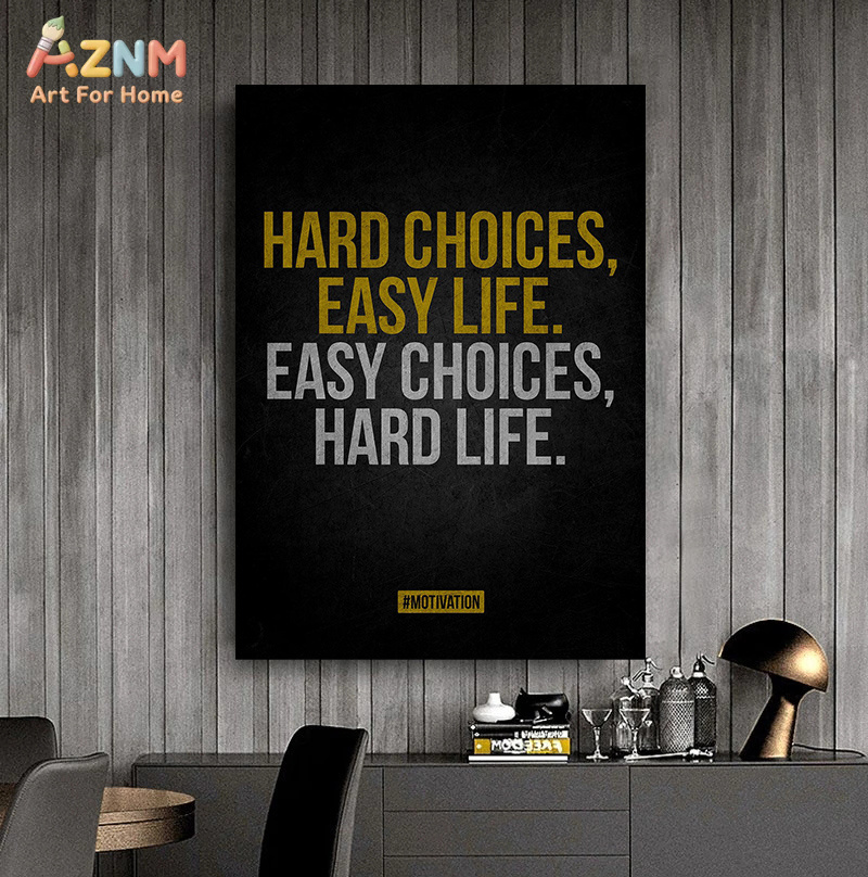 AZNM - Lienzo decorativo con c - Home Gym Gold reseña y precio