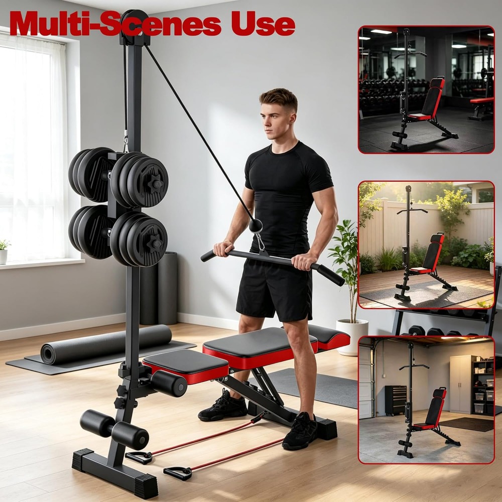 Banco de Pesas Multifuncional  - Home Gym Weight Bench reseña y precio