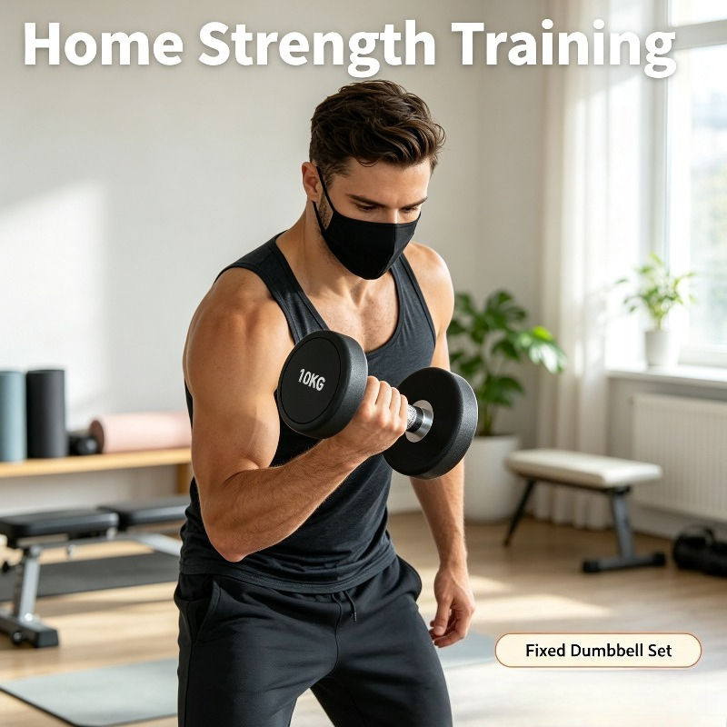 Juego de Mancuernas Fijas de 5 - Home Gym Equipment Set reseña y precio