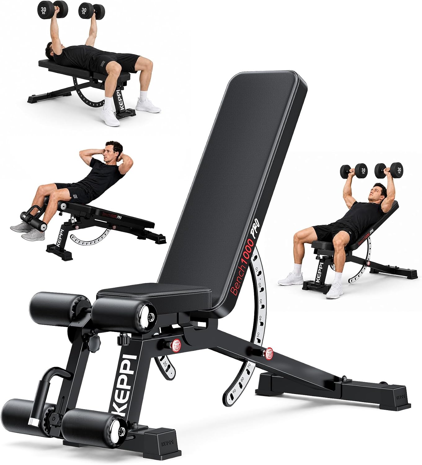 Banco de Pesas Ajustable de 12 - Home Gym Weight Bench reseña y precio