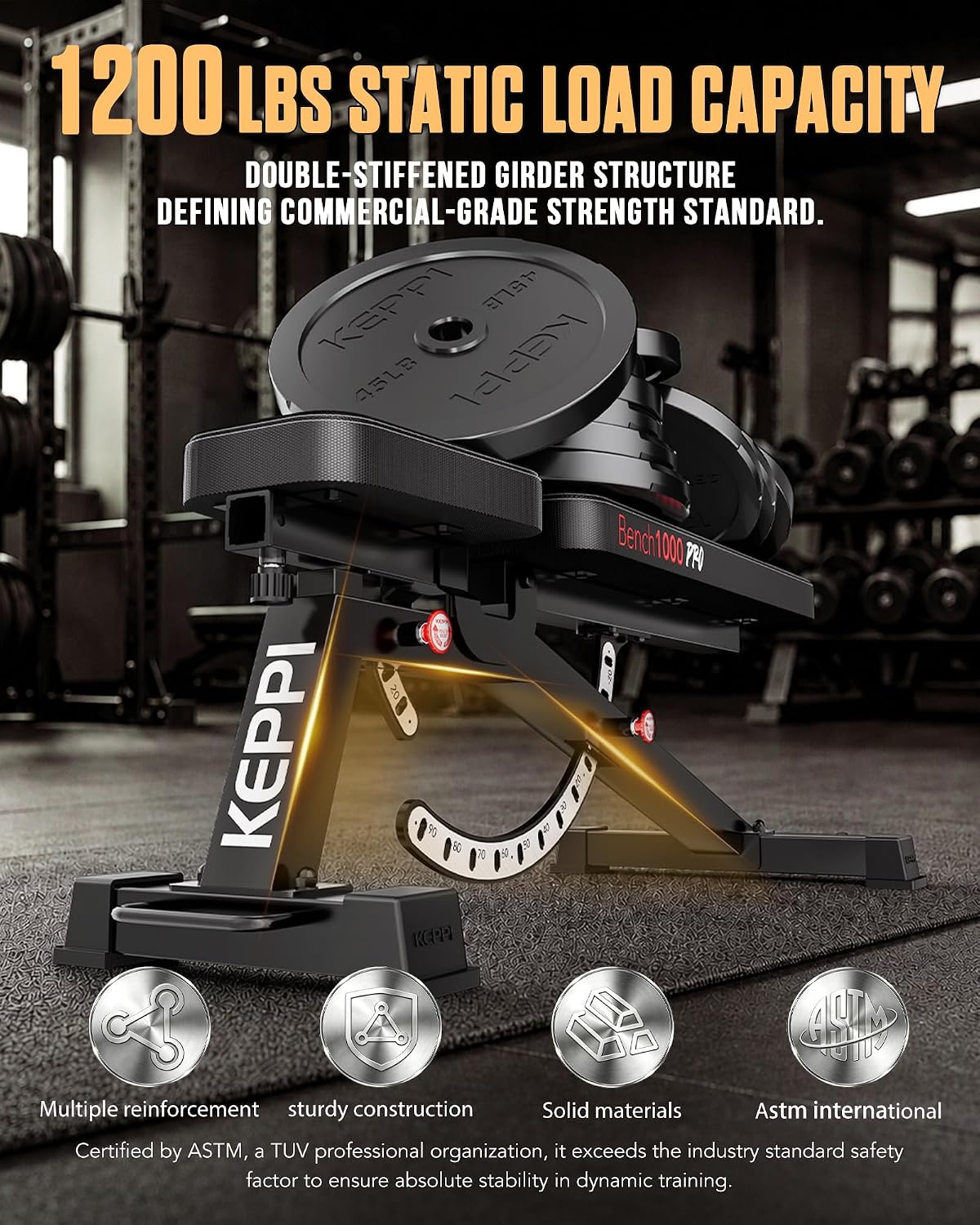 Banco de Pesas Ajustable de 12 - Home Gym Weight Bench reseña y precio
