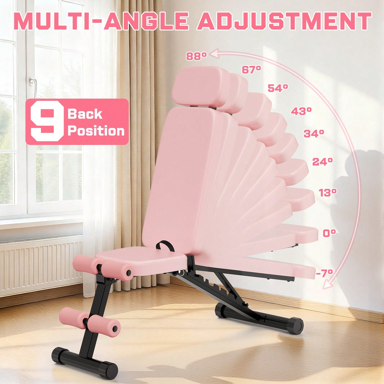 Banco de pesas ajustable GIKPA - Home Gym Weight Bench reseña y precio