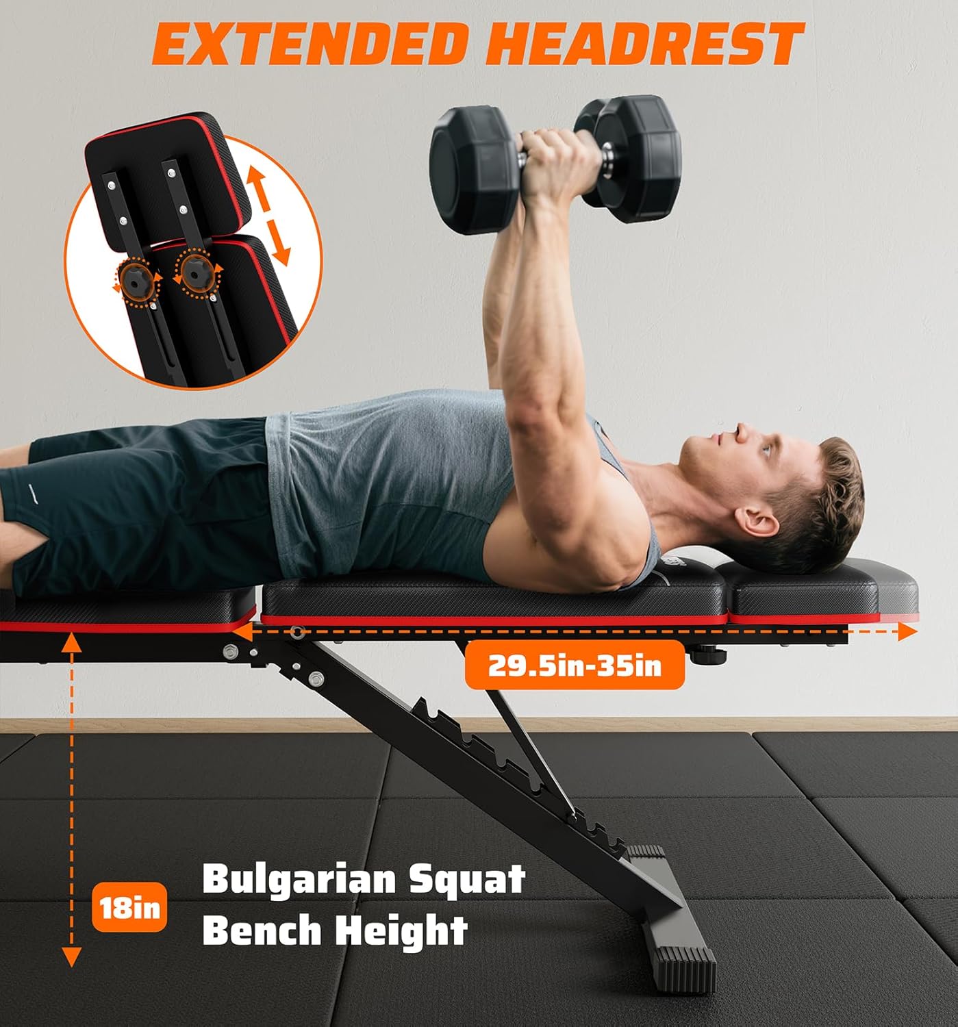 Banco de Pesas Plegable para G - Home Gym Weight Bench reseña y precio