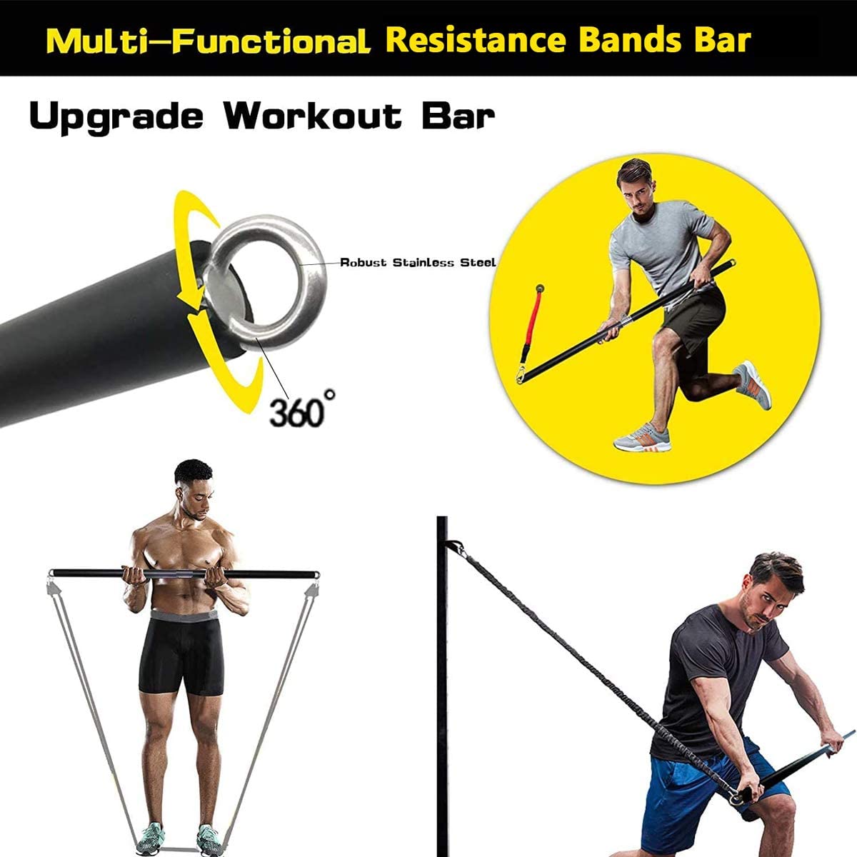 Banda elástica de resistencia  - Home Gym Weight Bench reseña y precio